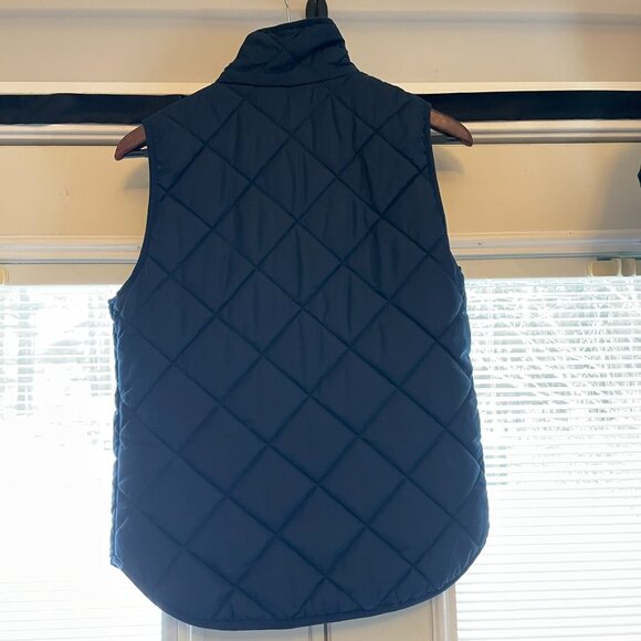J Crew Women's XS Excursion Quilted Vest Navy - Picture 2 of 7